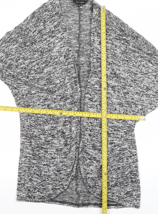 Womens UK Size 8 New Look Grey Cardigan Jumper