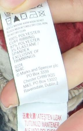 Marks and Spencer Boys Multicoloured Camouflage Fleece Hooded Robe 7-8 Years