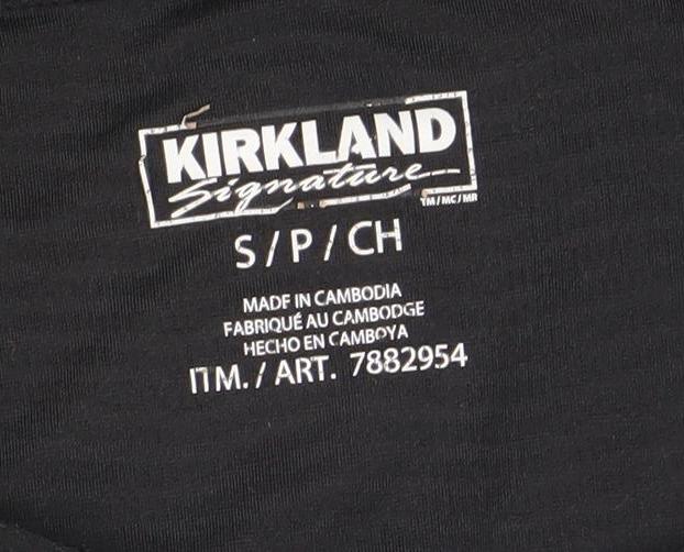 Kirkland Signature Women's Black Short Sleeve Active T-Shirt S