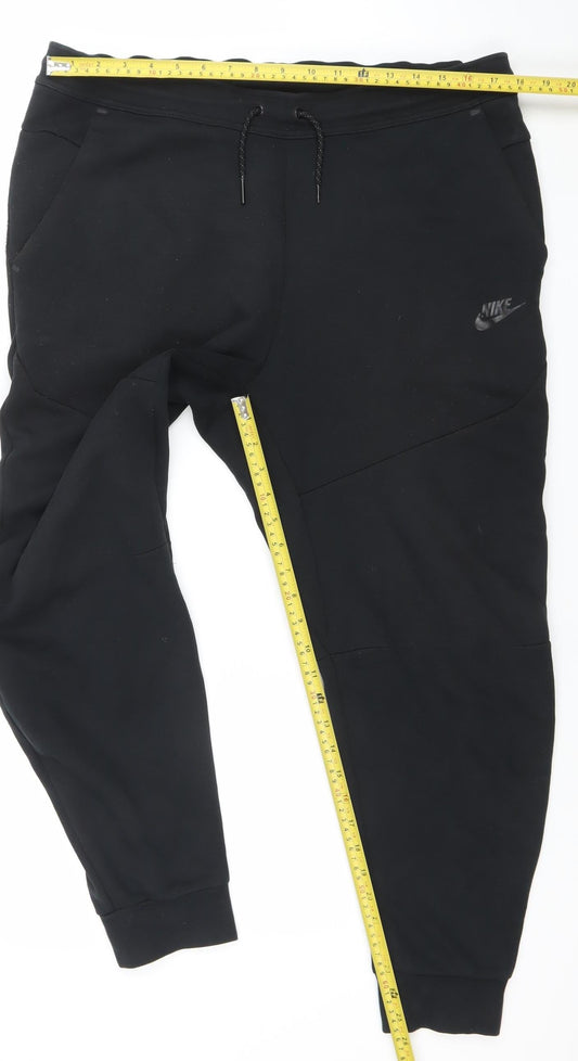 Nike Men's Black L Jogger Fleece Sweatpants Activewear Trousers