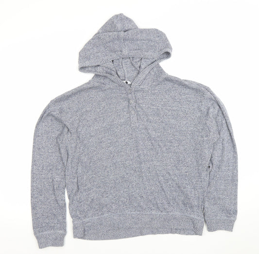 Womens UK Size L FatFace Grey Henley Jumper