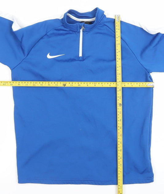 Nike Boys Blue Dri-Fit XL 1/4 Zip Sports Sweatshirt