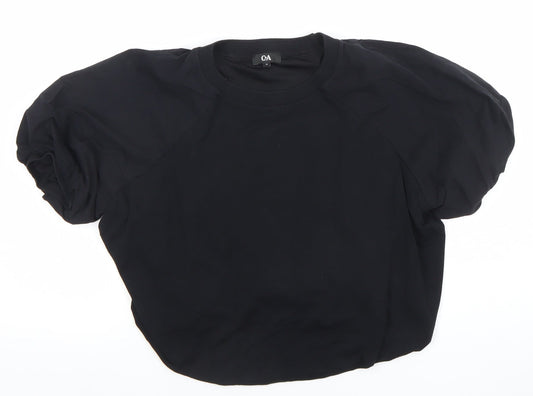 Womens UK Size M C&A Black Basic T-Shirt