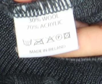 Peter Rath Men’s Grey Striped V-Neck Wool Blend Jumper XL