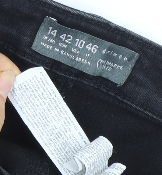 Primark Denim Co Women Black Size 14 Skinny Jeans Cotton Blend