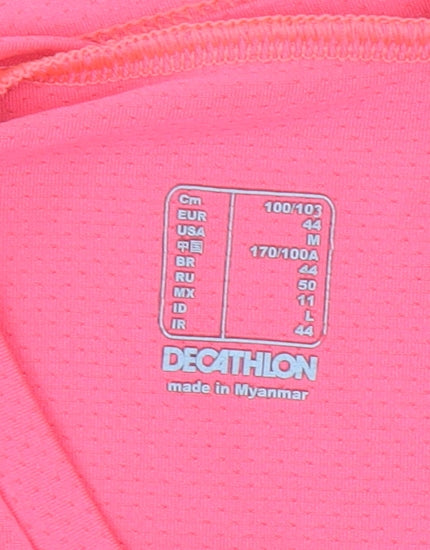 Kalenji Women’s Pink V-Neck Running T-Shirt Size 16 Lightweight Quick Dry