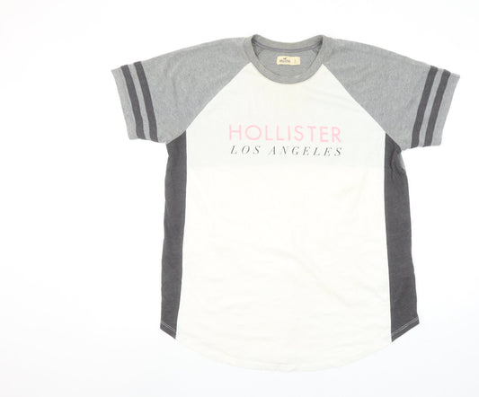 Womens UK Size L Hollister Multicoloured Ringer T-Shirt