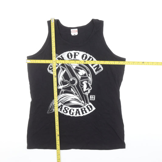Marvel Thor Son of Odin Black Sleeveless Men's Cotton T-Shirt Size L