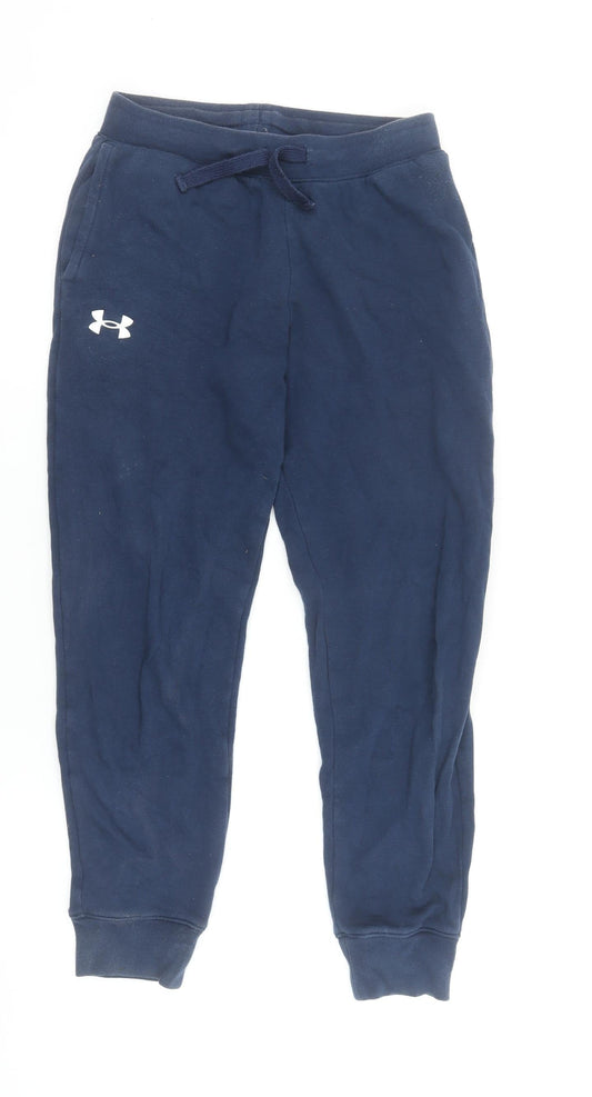 Boys UK Size M Under armour Relaxed Fit Jogger Blue Trousers