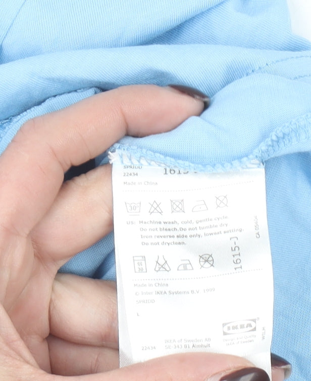 Mens UK Size L IKEA Blue T-Shirt