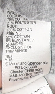 Marks and Spencer Men's Grey 3XL Oversized Pullover Hoodie