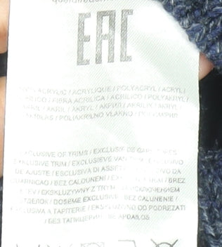 Kensington Eastside Men's Blue 2XL 1/4 Zip High Neck Jumper