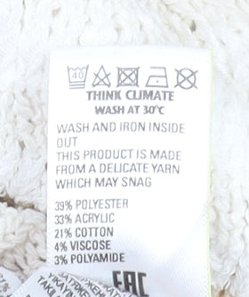 Womens UK Size M Marks and Spencer Beige Pullover Jumper