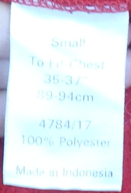 Peter Storm Mens Red Fleece Full Zip Jacket Size S Outdoor