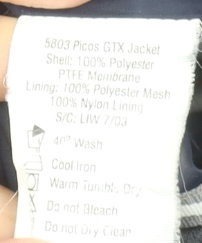 Karrimor Mens Blue M Waterproof Hooded Gore-Tex Hiking Jacket