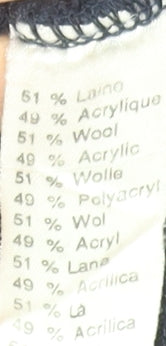 Lacoste Men's Blue Cable-Knit Wool Blend Pullover Jumper L