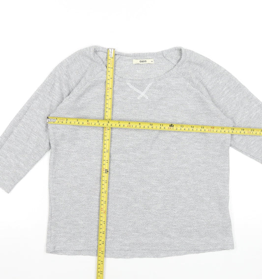 Womens UK Size XS Oasis Grey Basic T-Shirt