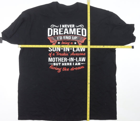 Norsar Apparel Men's Black 4XL Funny Graphic Cotton T-Shirt