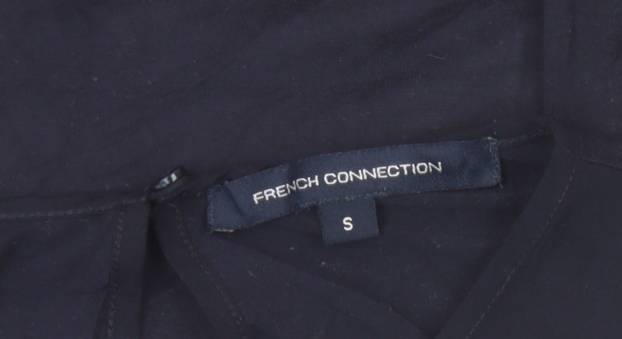 Womens UK Size S French Connection Blue Basic Blouse