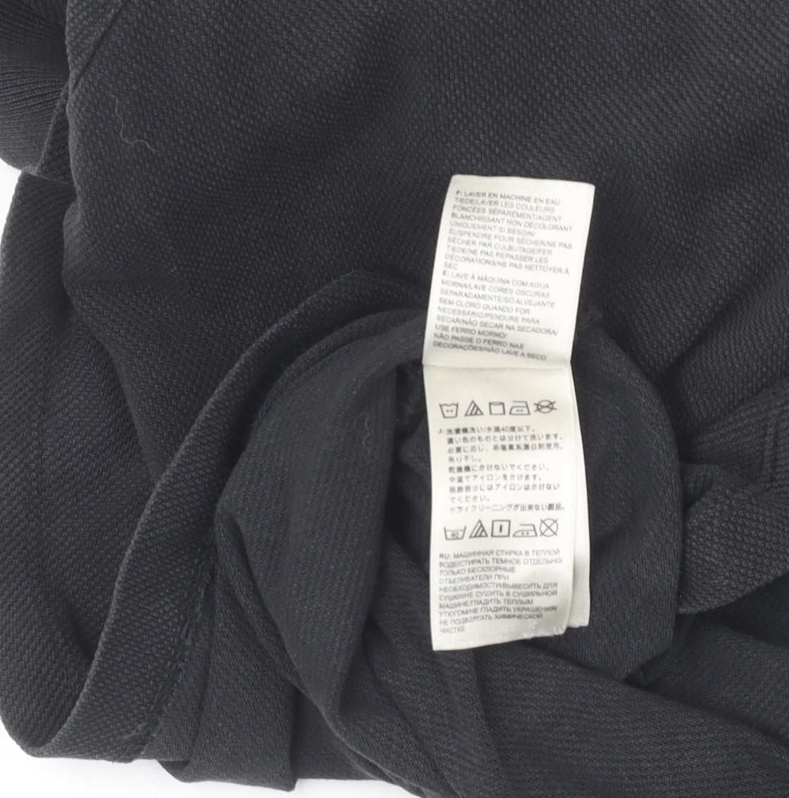 The North Face Men's Black Cotton Polo Shirt Size L Outdoor Casual