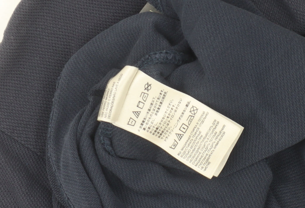 The North Face Men's Blue Cotton Polo Shirt Size L Regular Fit