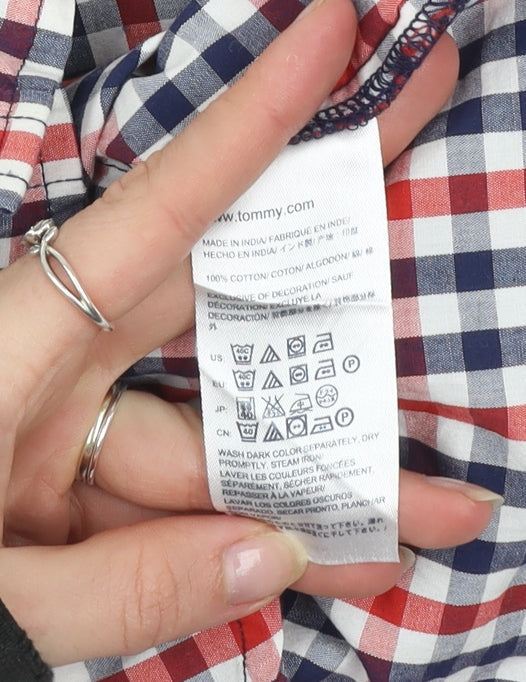 Additional view of Tommy Hilfiger Baby unisex multicoloured check cotton button-up shirt 12m