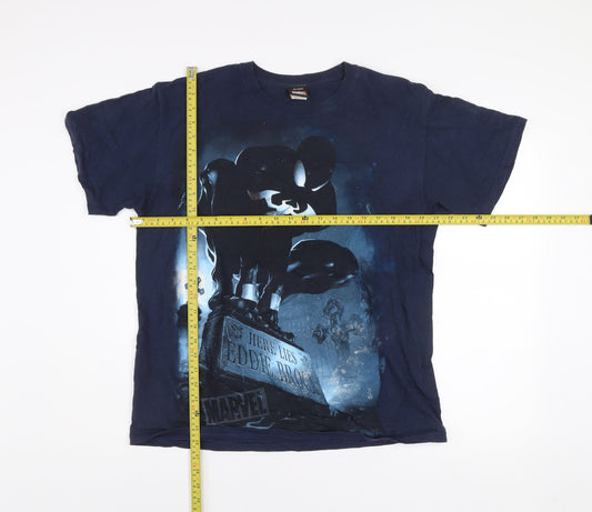 Marvel Venom Eddie Brock Navy Blue Men's Medium T-Shirt
