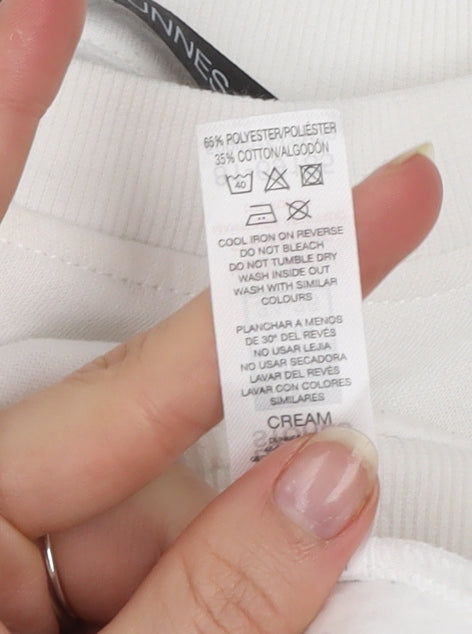 Dunnes Women White XS Pullover Sweatshirt New York City Graphic Print