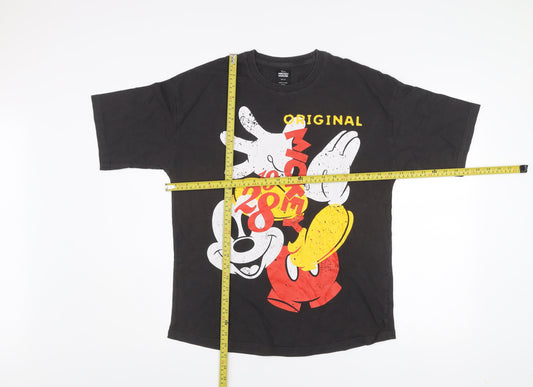 Mens UK Size XS Disney Black T-Shirt
