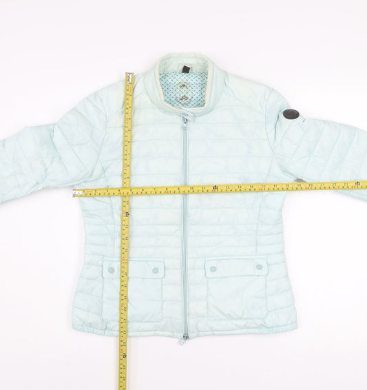 Womens UK Size 10 Ganesh Blue Puffer Jacket