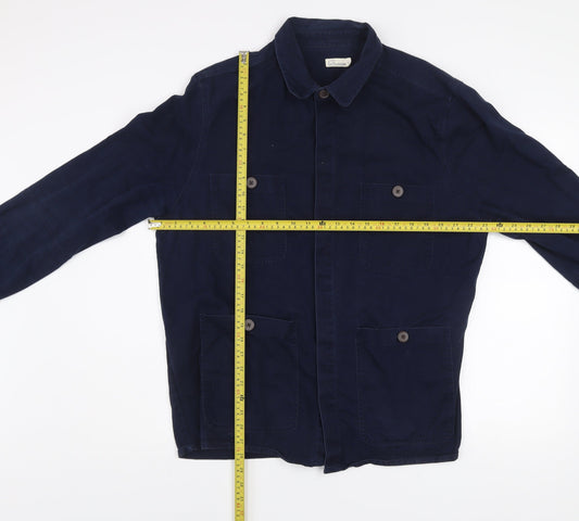 Another Influence Men's Blue Cotton Twill Work Jacket XL Casual