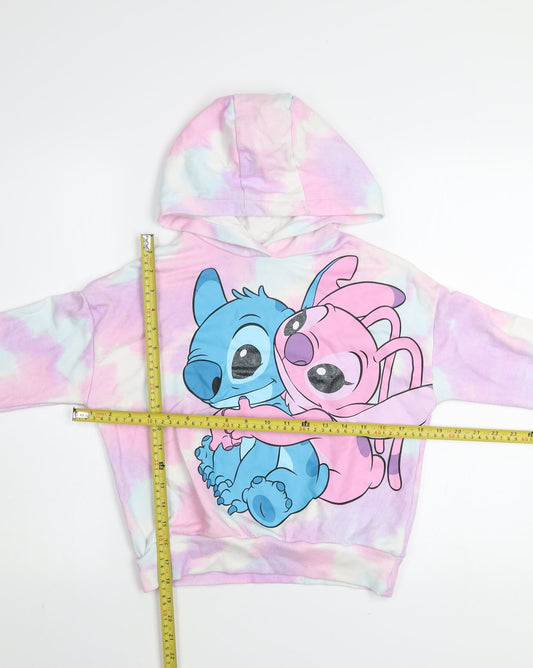 Girls UK Size 10-11 Years Disney Multicoloured Pullover Hoodie