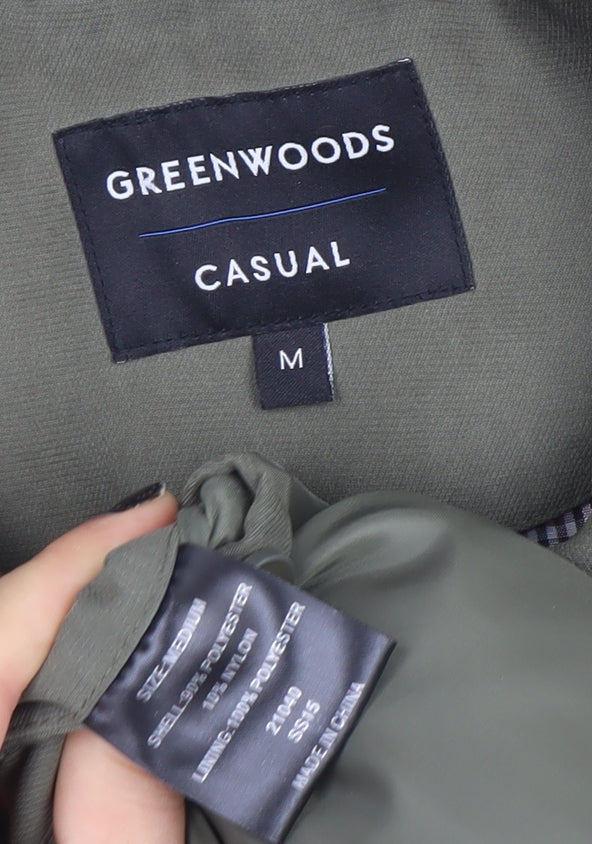 Mens UK Size M Greenwoods Green Basic Jacket