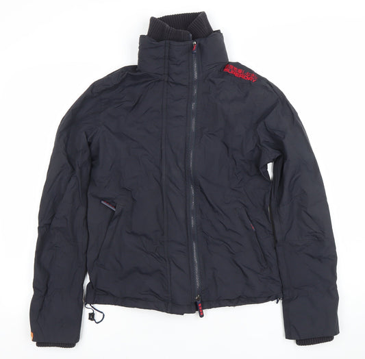 Womens UK Size L Superdry Black Basic Jacket
