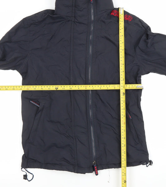 Womens UK Size L Superdry Black Basic Jacket