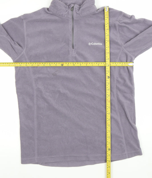 Columbia Women’s Purple 1/2 Zip Fleece Sweatshirt Size L Polyester