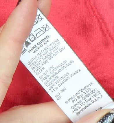 Marks and Spencer Women’s Pink Long Sleeve Active T-Shirt Size 14