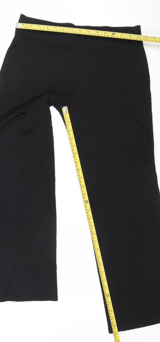 Marks and Spencer Women's Black Slim Fit Stretch Active Leggings Size 12