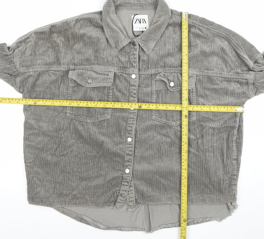 Womens UK Size 14 Zara Grey Basic Jacket