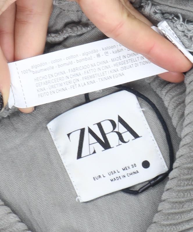 Womens UK Size 14 Zara Grey Basic Jacket