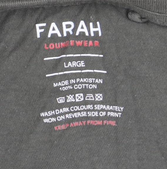 Mens UK Size L Farah Green T-Shirt