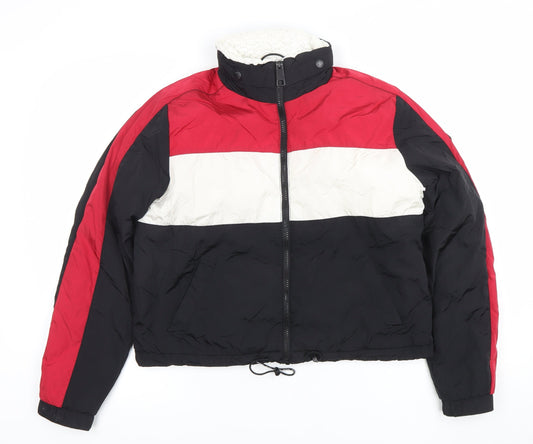 Womens UK Size S Hollister Multicoloured Puffer Jacket