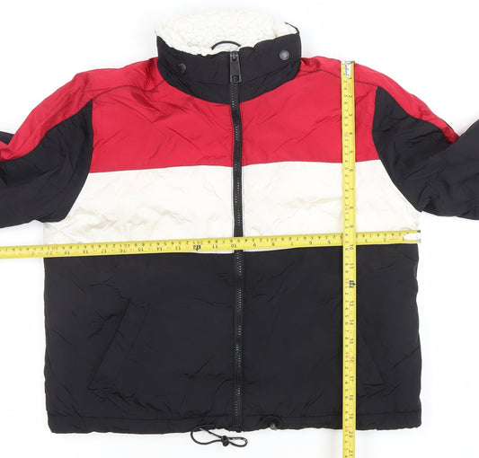 Womens UK Size S Hollister Multicoloured Puffer Jacket