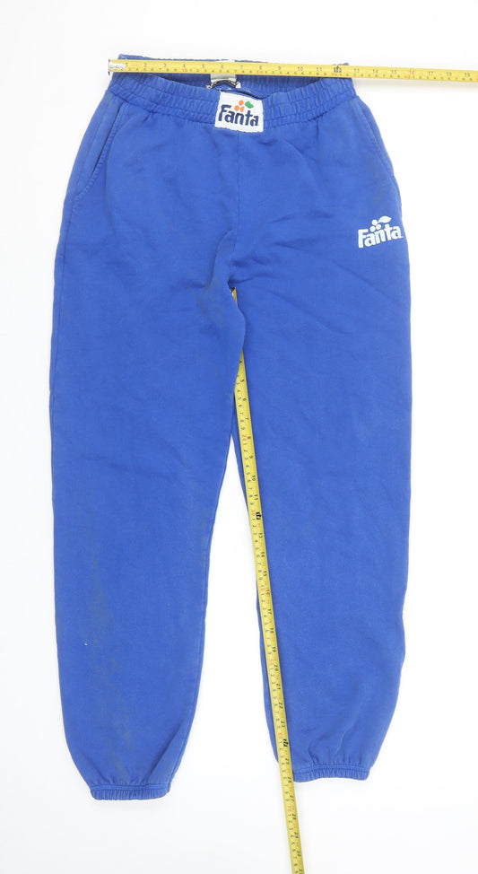 Womens UK Size M Zara Regular Fit Jogger Blue Trousers
