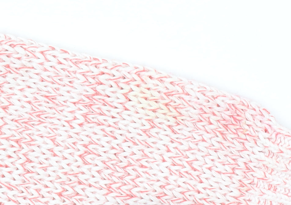 Barbour Women Pink Cotton Jumper Size 14 Crew Neck Knit