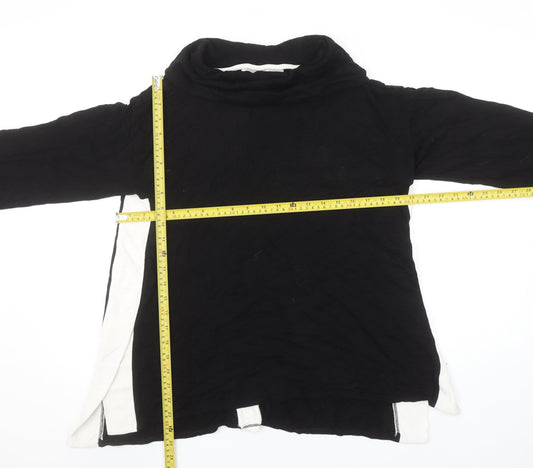 Womens UK Size 12 Chico's Black Tunic Blouse