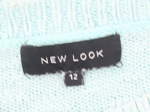 Womens UK Size 12 New Look Blue Pullover Jumper