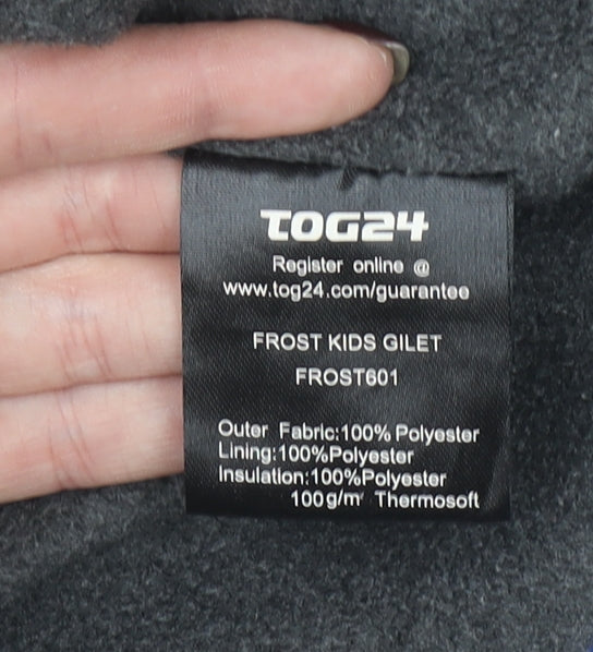 Additional view of TOG24 boys’ blue padded bodywarmer gilet 13 years 158cm polyester