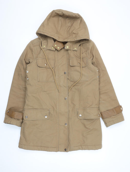 Womens UK Size 8 NEXT Beige Parka Coat