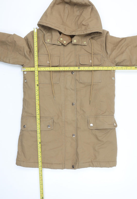 Womens UK Size 8 NEXT Beige Parka Coat